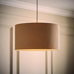 Valuelights Reni Taupe Fabric Drum Ceiling Lamp Shade (D)45Cm - thumbnail 5