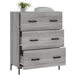 Vidaxl Sideboard Grey Sonoma 69.5X34X90 Cm Engineered Wood - thumbnail 4