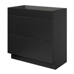 GoodHome Imandra Matt Black Freestanding Bathroom Cabinet (H) 820mm (W) 800mm - thumbnail 1