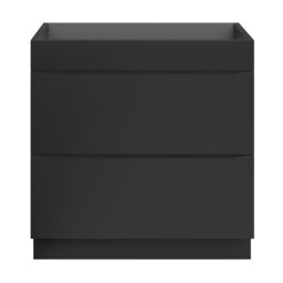 GoodHome Imandra Matt Black Freestanding Bathroom Cabinet (H) 820mm (W) 800mm - thumbnail 2