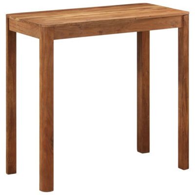 Berkfield Bar Table Solid Wood Acacia With Sheesham Finish 110X55X106 Cm - image 1