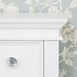Statement Furniture Gainsborough White 2 Over 3 Chest Of Drawers With Crystal Handles - thumbnail 4