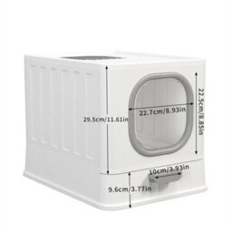 Extra Large Hooded Cat Litter Trays Fully Enclosed Anti-Splashing Cat Litter Box - thumbnail 3