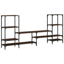 Walplus Tv Cabinet Brown Oak 206.5X28.5X95 Cm Engineered Wood - thumbnail 7