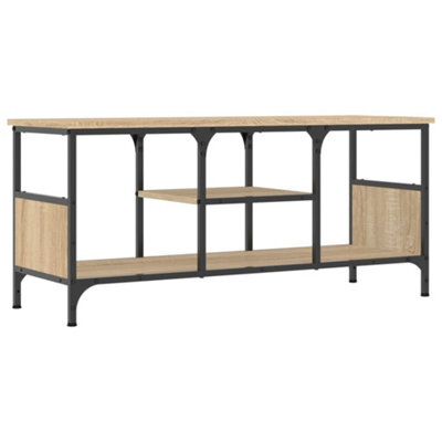 Berkfield Industrial Tv Cabinet Sonoma Oak 100X35X45 Cm Engineered Wood&iron - image 1