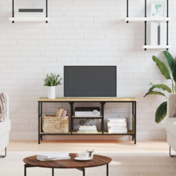 Berkfield Industrial Tv Cabinet Sonoma Oak 100X35X45 Cm Engineered Wood&iron - thumbnail 2