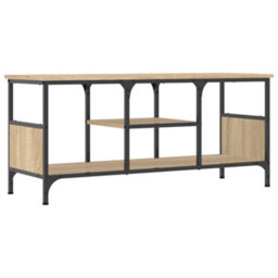 Berkfield Industrial Tv Cabinet Sonoma Oak 100X35X45 Cm Engineered Wood&iron - thumbnail 6