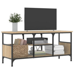 Berkfield Industrial Tv Cabinet Sonoma Oak 100X35X45 Cm Engineered Wood&iron - thumbnail 3