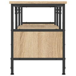 Berkfield Industrial Tv Cabinet Sonoma Oak 100X35X45 Cm Engineered Wood&iron - thumbnail 5