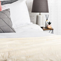Alfresia Minky Luxury Throw, Double Blanket, Cream - thumbnail 3