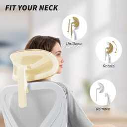 Ergonomic Office Chair Foldable Backrest Grey - thumbnail 3