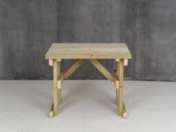 Arbor Garden Solutions Hollies Wooden Garden Table, Outdoor Pinic Dining Desk(3Ft, Natural Finish) - thumbnail 5
