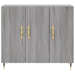 Berkfield Sideboard Grey Sonoma 90X34X80 Cm Engineered Wood - thumbnail 6