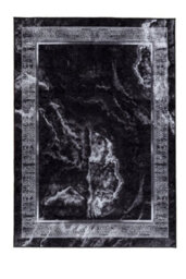 RugsX Miro 51278.810 Washing Carpet Marble, Greek Anti-Slip - Black White 200X290 Cm - thumbnail 3