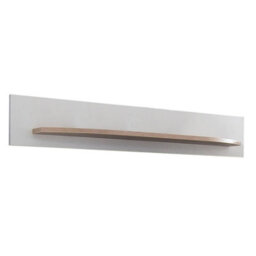 Arte Rondo 70 Contemporary Wall Shelf White And Oak San Remo Effect (W)1300mm (H)220mm (D)195mm - thumbnail 1