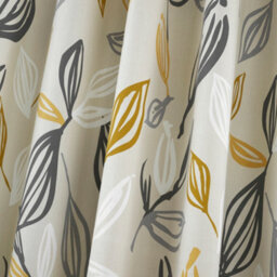 Fusion Ensley 100% Cotton Botanical Print Pair Of Eyelet Curtains - thumbnail 3
