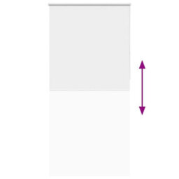 Berkfield Roller Blind Blackout White 95X210 Cm Fabric Width 90.7 Cm Polyester - thumbnail 9