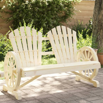 Berkfield Garden Adirondack Chair 2-Seater Solid Wood Fir - image 1