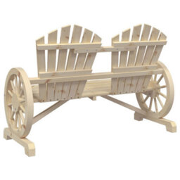 Berkfield Garden Adirondack Chair 2-Seater Solid Wood Fir - thumbnail 6