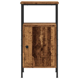 Berkfield Bedside Cabinets 2 Pcs Old Wood 41X31X80 Cm Engineered Wood - thumbnail 5