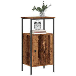 Berkfield Bedside Cabinets 2 Pcs Old Wood 41X31X80 Cm Engineered Wood - thumbnail 1