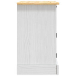 Vidaxl Bedside Cabinet Mexican Pine Corona Range White 53X39X66 Cm - thumbnail 4
