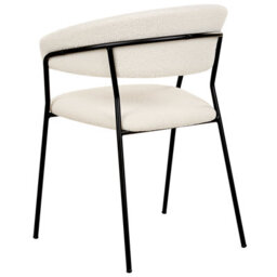 Beliani Set Of 2 Dining Chairs Mariposa Boucle Off-White - thumbnail 8
