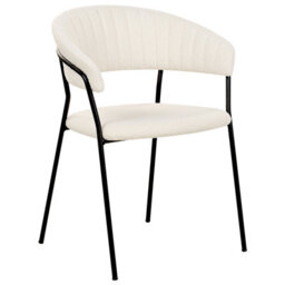 Beliani Set Of 2 Dining Chairs Mariposa Boucle Off-White - thumbnail 6