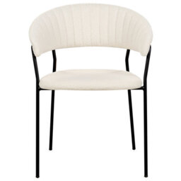 Beliani Set Of 2 Dining Chairs Mariposa Boucle Off-White - thumbnail 7