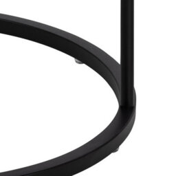 Furniture To Go Polo Round Bedside Table In Black - thumbnail 8