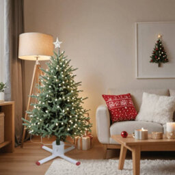 Berkfield Christmas Tree Stand White 61X61X15.5 Cm