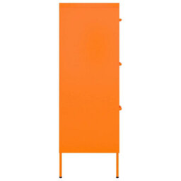 Vidaxl Drawer Cabinet Orange 80X35X101.5 Cm Steel - thumbnail 4