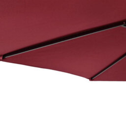 Berkfield Garden Parasol With Steel Pole Bordeaux Red 225X225X212 Cm - thumbnail 8