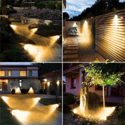 2Pcs Solar Spot Lights 64Led Garden Outdoor Pathway Stake Lamps Driveway Pool 3 Modes - thumbnail 7