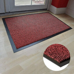 Abaseen Red 80X120 Cm Door Mat Heavy Duty Indoor Outdoor - thumbnail 3