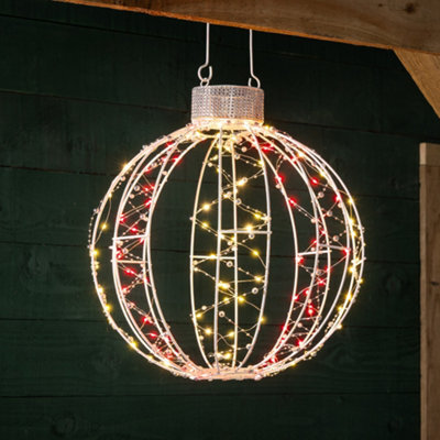 Christow Christmas Bauble Light Hanging Ball Decoration 160 Leds Indoor Outdoor - image 1