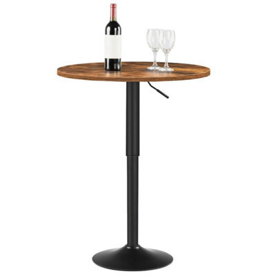 Round Bar Table Breakfast Pub Table 90Cm Height Adjustable - image 1