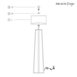 Pagazzi Lighting Pagazzi Savine Champagne Gold Floor Lamp - thumbnail 6