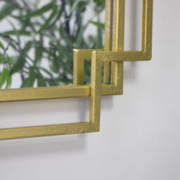 Melody Maison Gold Foiled Wall Mirror - 94Cm X 48Cm - thumbnail 3
