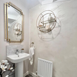 Melody Maison Gold Foiled Wall Mirror - 94Cm X 48Cm - thumbnail 4