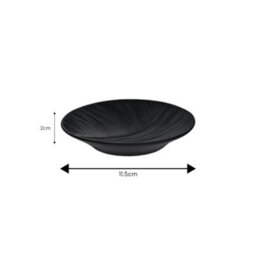 Showerdrape Ripple Black Textured Bathroom Accessory Set - Soap Dish & Toothbrush Holder - thumbnail 5