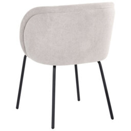 Beliani Set Of 2 Dining Chairs Sarasota Fabric Off-White - thumbnail 7
