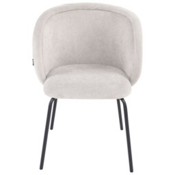 Beliani Set Of 2 Dining Chairs Sarasota Fabric Off-White - thumbnail 5