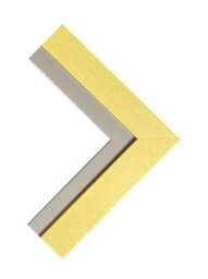 Frames By Post Metro Gold Frame With Light Grey Mount For Image Size 24 X 16 Inch - thumbnail 3