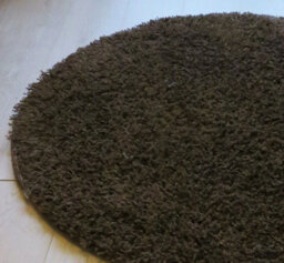 Aspect Furniture Glamour Luxury Shaggy Round Shaggy Rug 120Cm Diameter-Brown - thumbnail 2