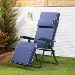 Alfresia Blue Luxury Relaxer Garden Cushion - thumbnail 2
