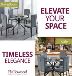 Hallowood Furniture Cullompton Small Black Round Dining Table 90Cm With 4 Light Grey Faux Leather Chairs - thumbnail 6