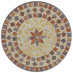Walplus Mosaic Bistro Table Terracotta And White50X70 Cm Ceramic - thumbnail 6