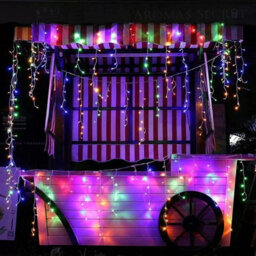HSD 200 Led Multicolour Icicle Lights (3.9M) - Battery Fairy Lights For Christmas, Weddings, And Home Decor