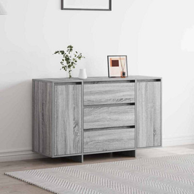 Berkfield Sideboard Grey Sonoma 120X41X75 Cm Engineered Wood - image 1